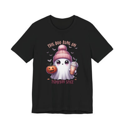 Cute Ghost Pumpkin Spice Tee, Halloween Shirt, Unisex Tee, Fall Fashion, Spooky Season Apparel