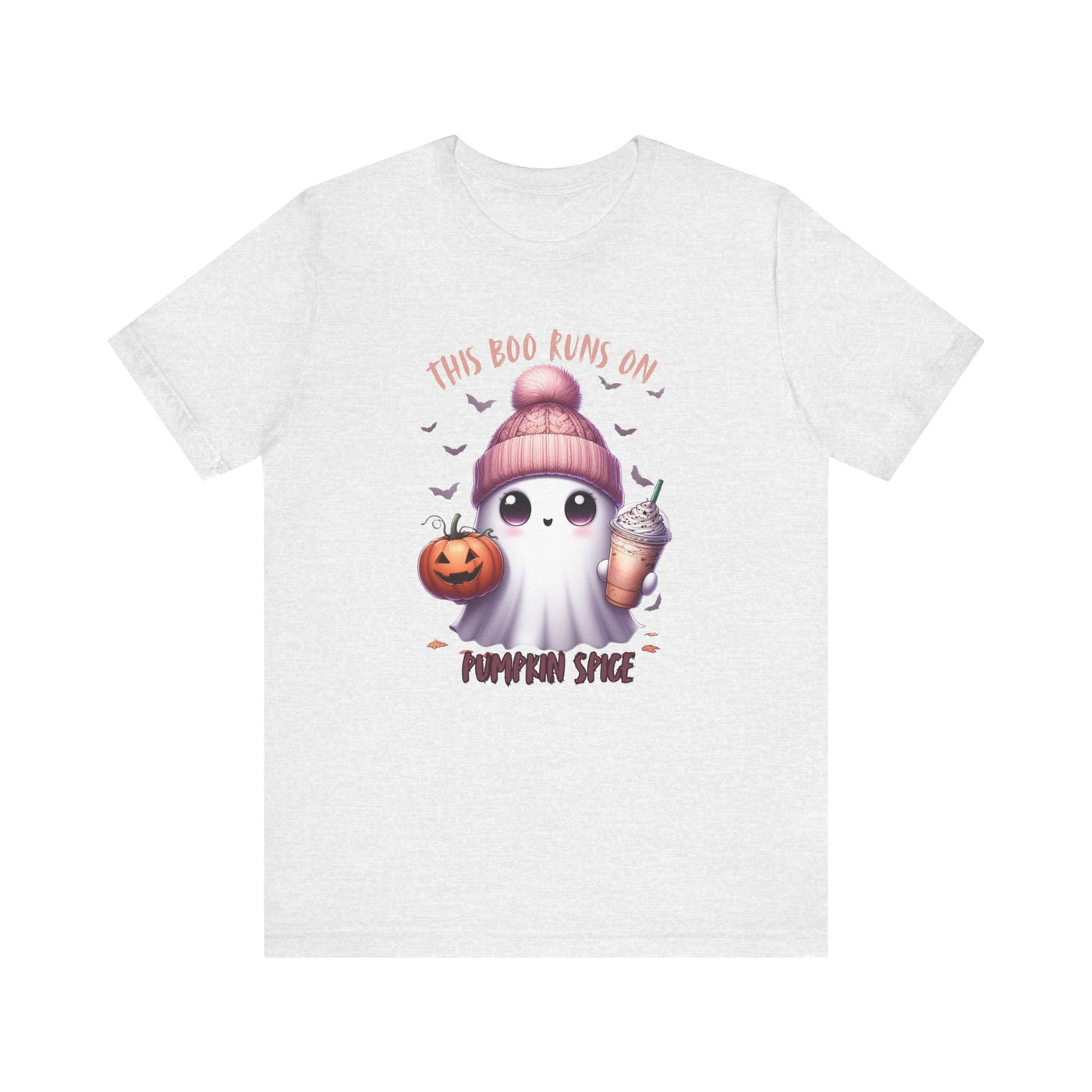 Cute Ghost Pumpkin Spice Tee, Halloween Shirt, Unisex Tee, Fall Fashion, Spooky Season Apparel