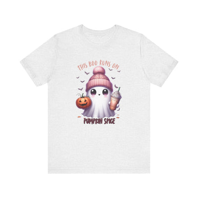 Cute Ghost Pumpkin Spice Tee, Halloween Shirt, Unisex Tee, Fall Fashion, Spooky Season Apparel