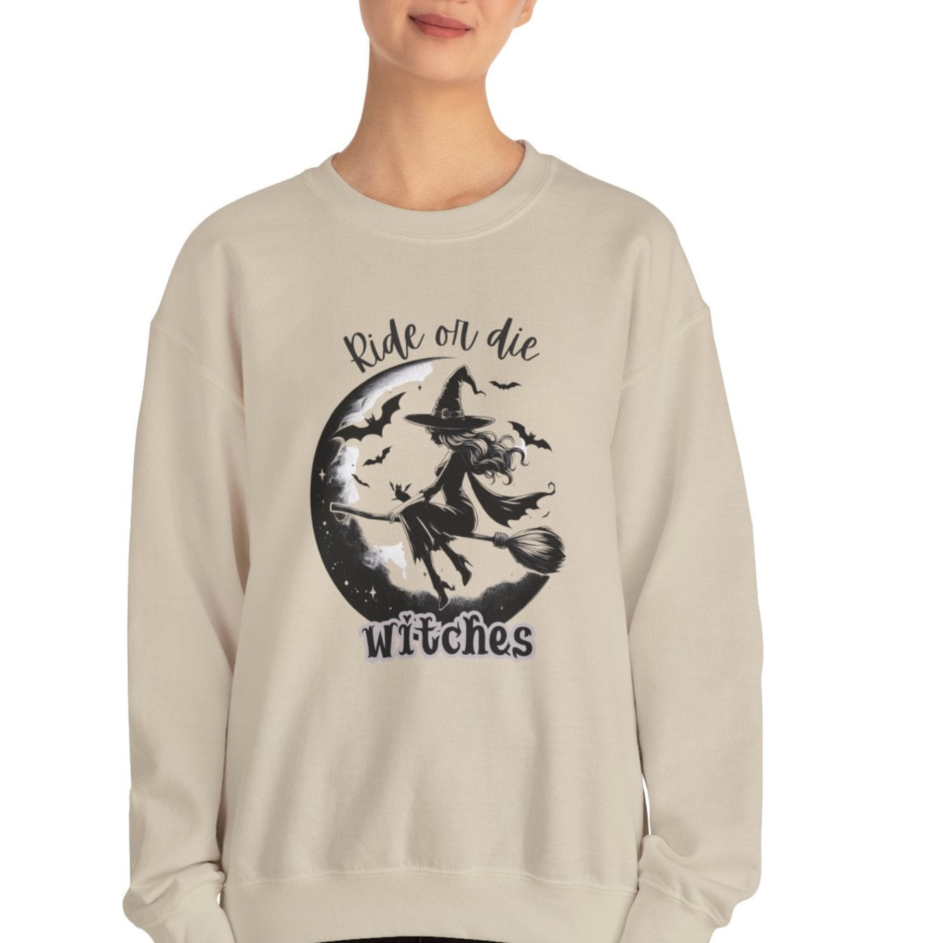 Witchy Crewneck Sweatshirt - Cozy Halloween Sweater, Witch Design, Perfect for Fall, Spooky Season Gift, Witch Lover Apparel