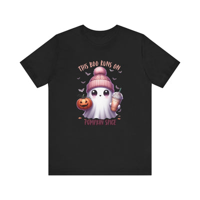 Cute Ghost Pumpkin Spice Tee, Halloween Shirt, Unisex Tee, Fall Fashion, Spooky Season Apparel