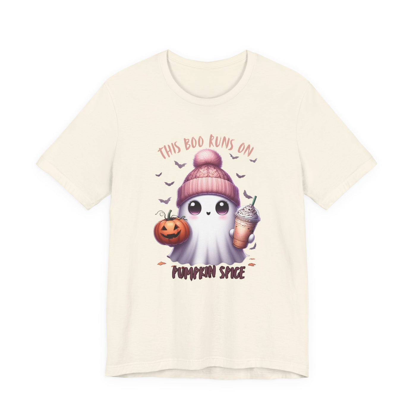 Cute Ghost Pumpkin Spice Tee, Halloween Shirt, Unisex Tee, Fall Fashion, Spooky Season Apparel