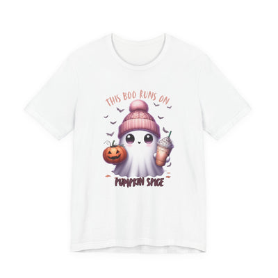 Cute Ghost Pumpkin Spice Tee, Halloween Shirt, Unisex Tee, Fall Fashion, Spooky Season Apparel