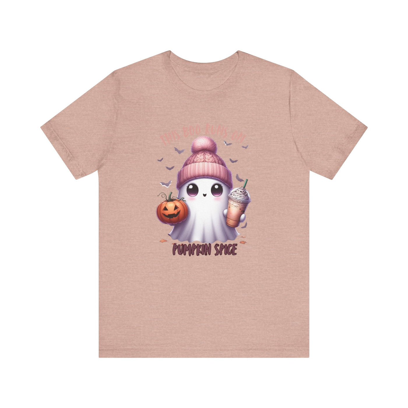 Cute Ghost Pumpkin Spice Tee, Halloween Shirt, Unisex Tee, Fall Fashion, Spooky Season Apparel