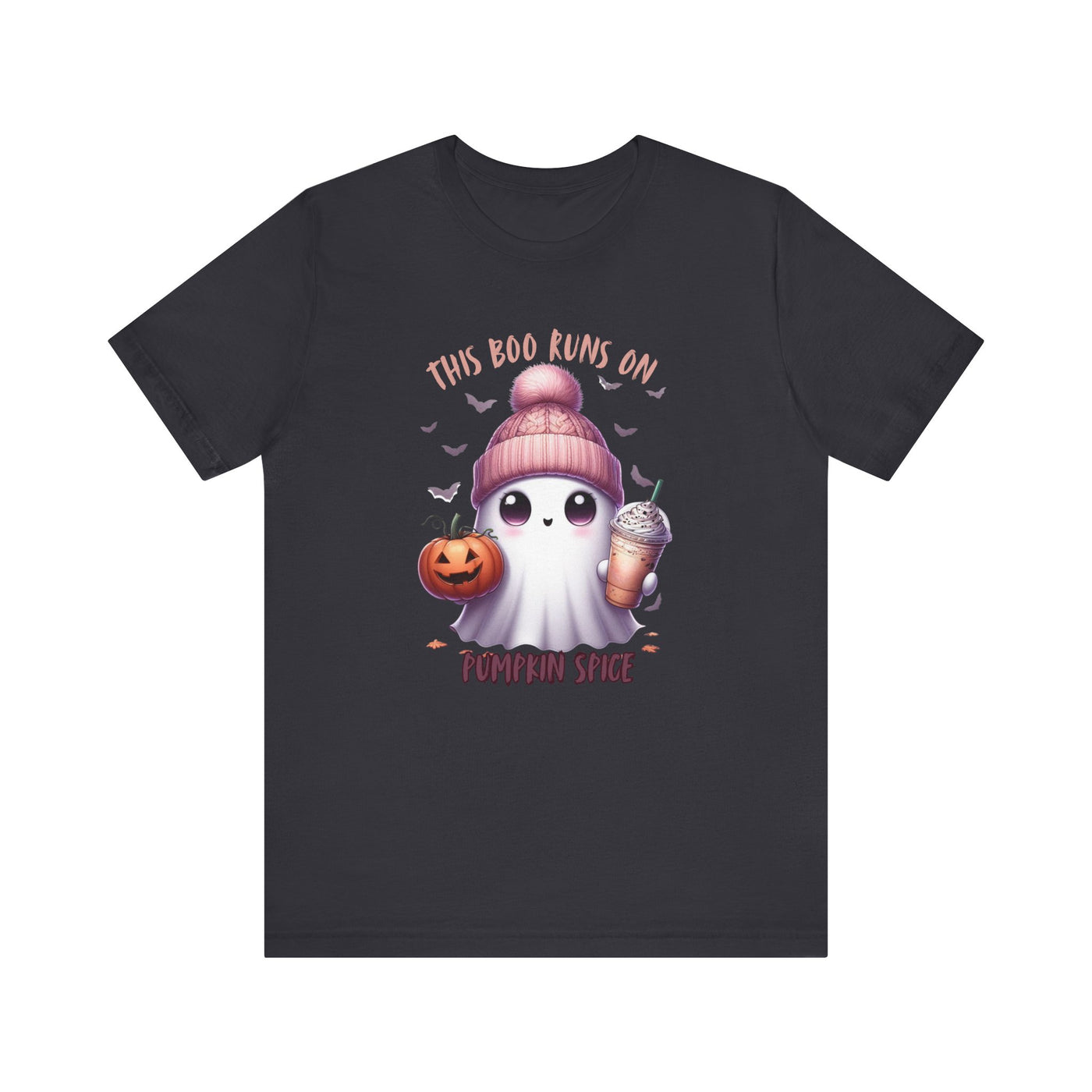 Cute Ghost Pumpkin Spice Tee, Halloween Shirt, Unisex Tee, Fall Fashion, Spooky Season Apparel