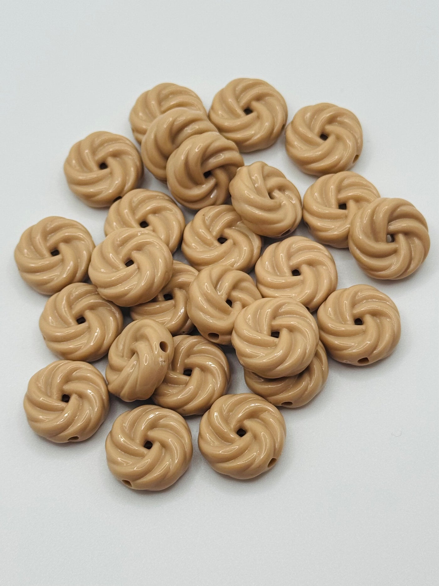 Brown Swirl Beads