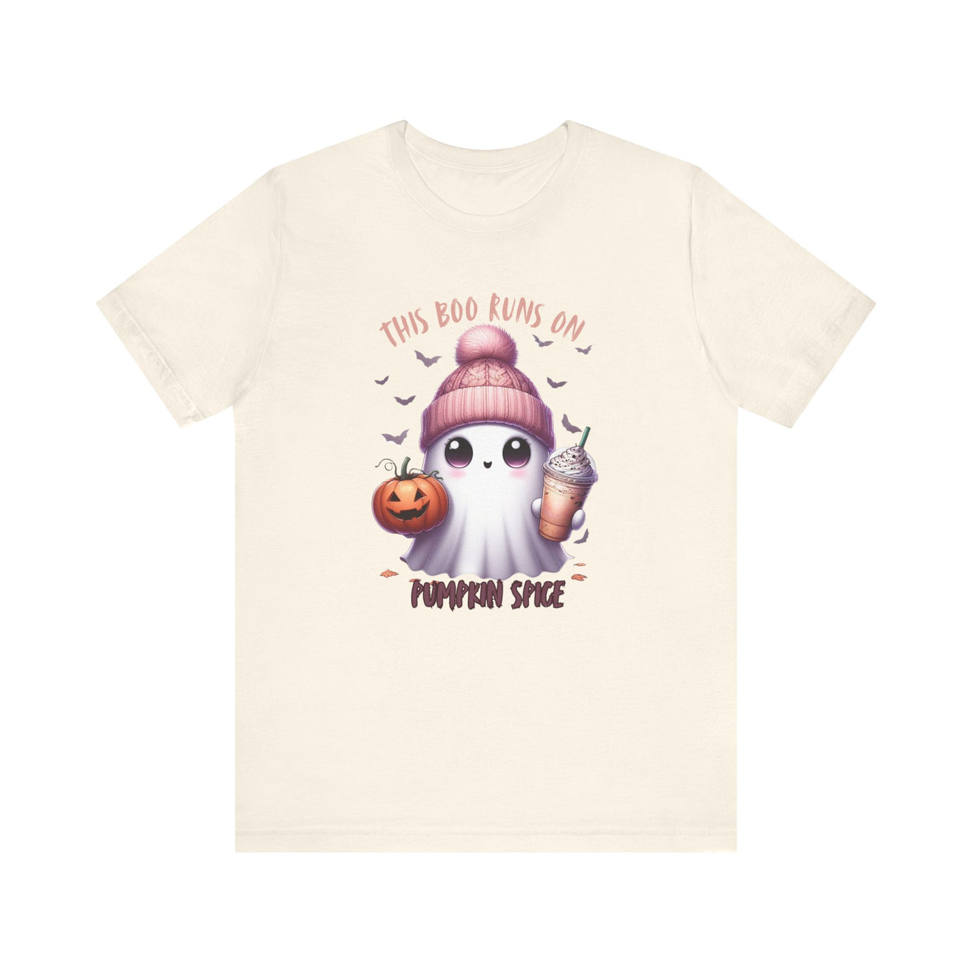 Cute Ghost Pumpkin Spice Tee, Halloween Shirt, Unisex Tee, Fall Fashion, Spooky Season Apparel
